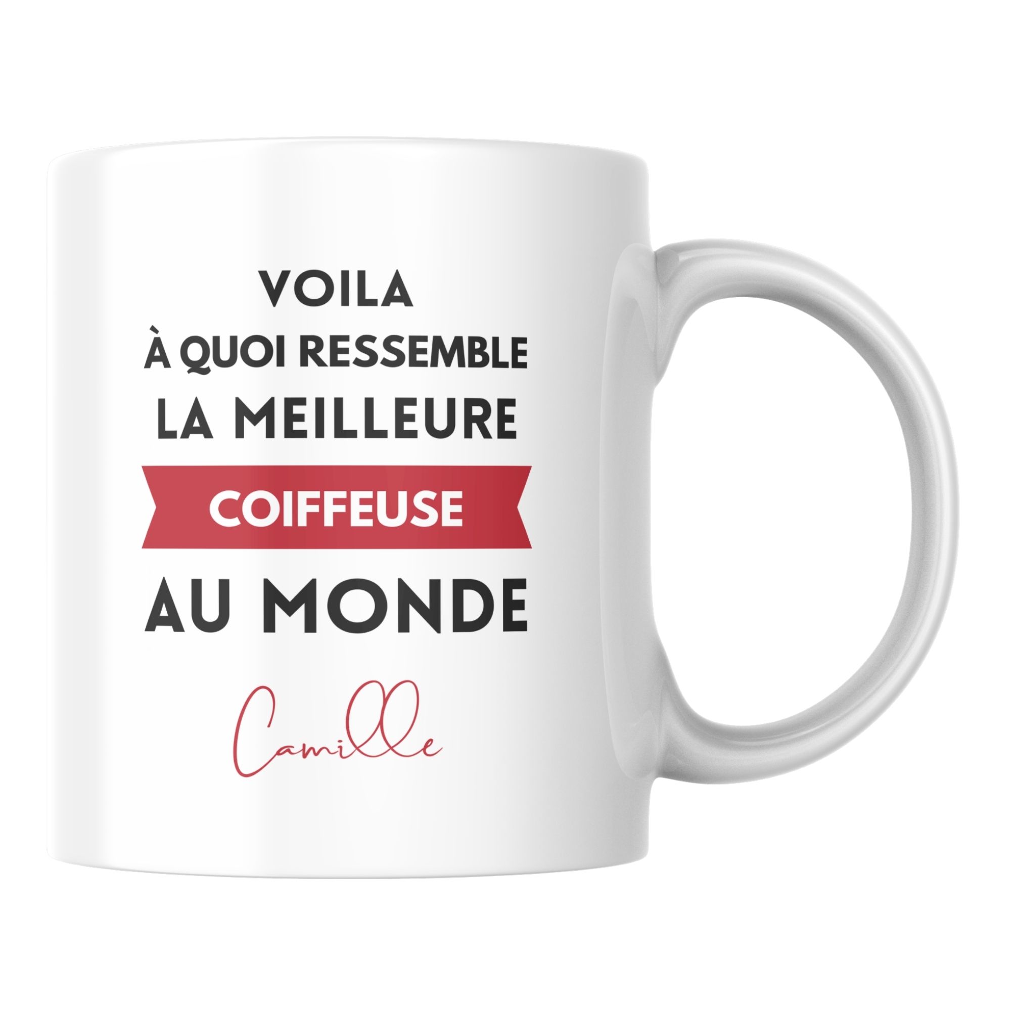 Mug personnalisé le meilleur Coiffeuse au monde 1 Mug personnalisé le meilleur Coiffeuse au monde