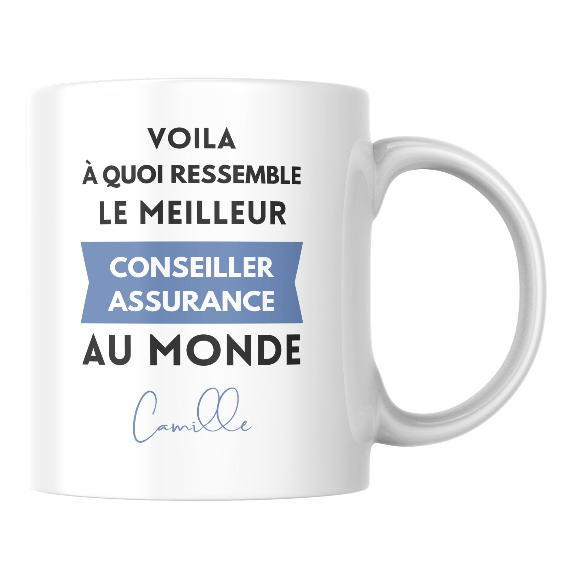 Mug personnalisé le meilleur Conseiller assurance au monde 1 Mug personnalisé le meilleur Conseiller assurance au monde