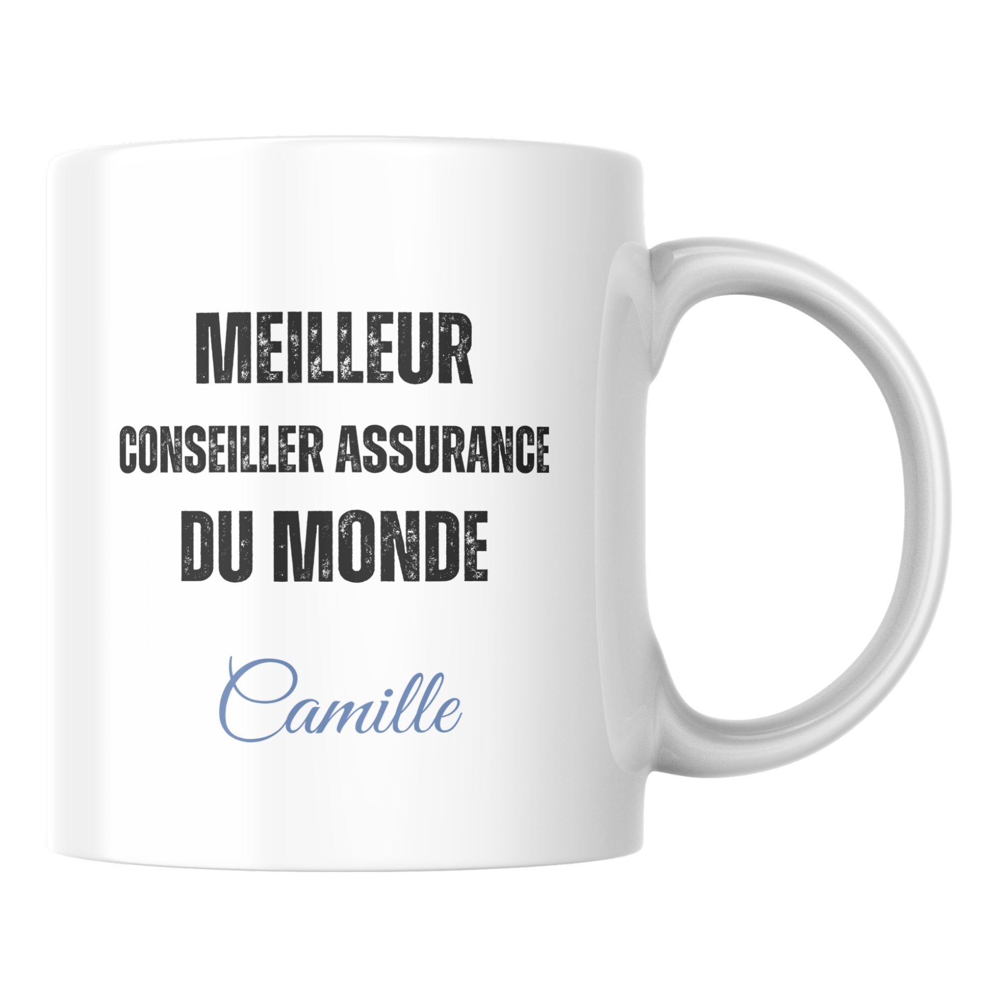 Mug personnalisé meilleur Conseiller assurance du monde 1 Mug personnalisé meilleur Conseiller assurance du monde