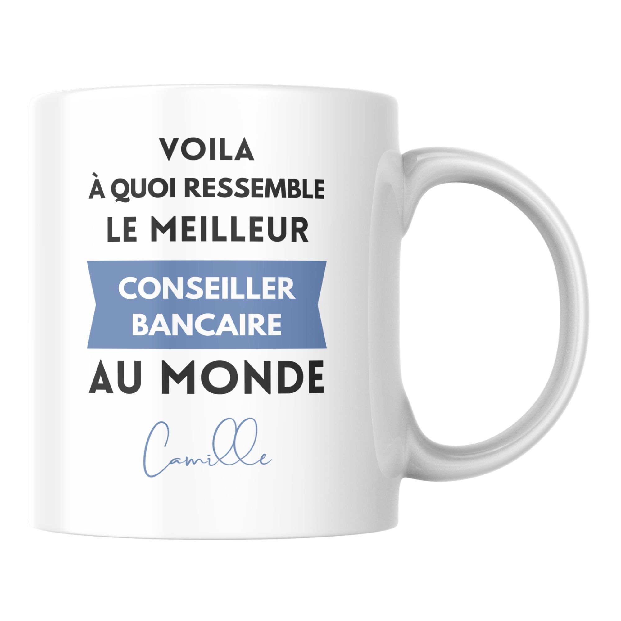Mug personnalisé le meilleur Conseiller bancaire au monde 1 Mug personnalisé le meilleur Conseiller bancaire au monde