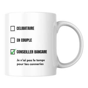 Mug humour Conseiller bancaire