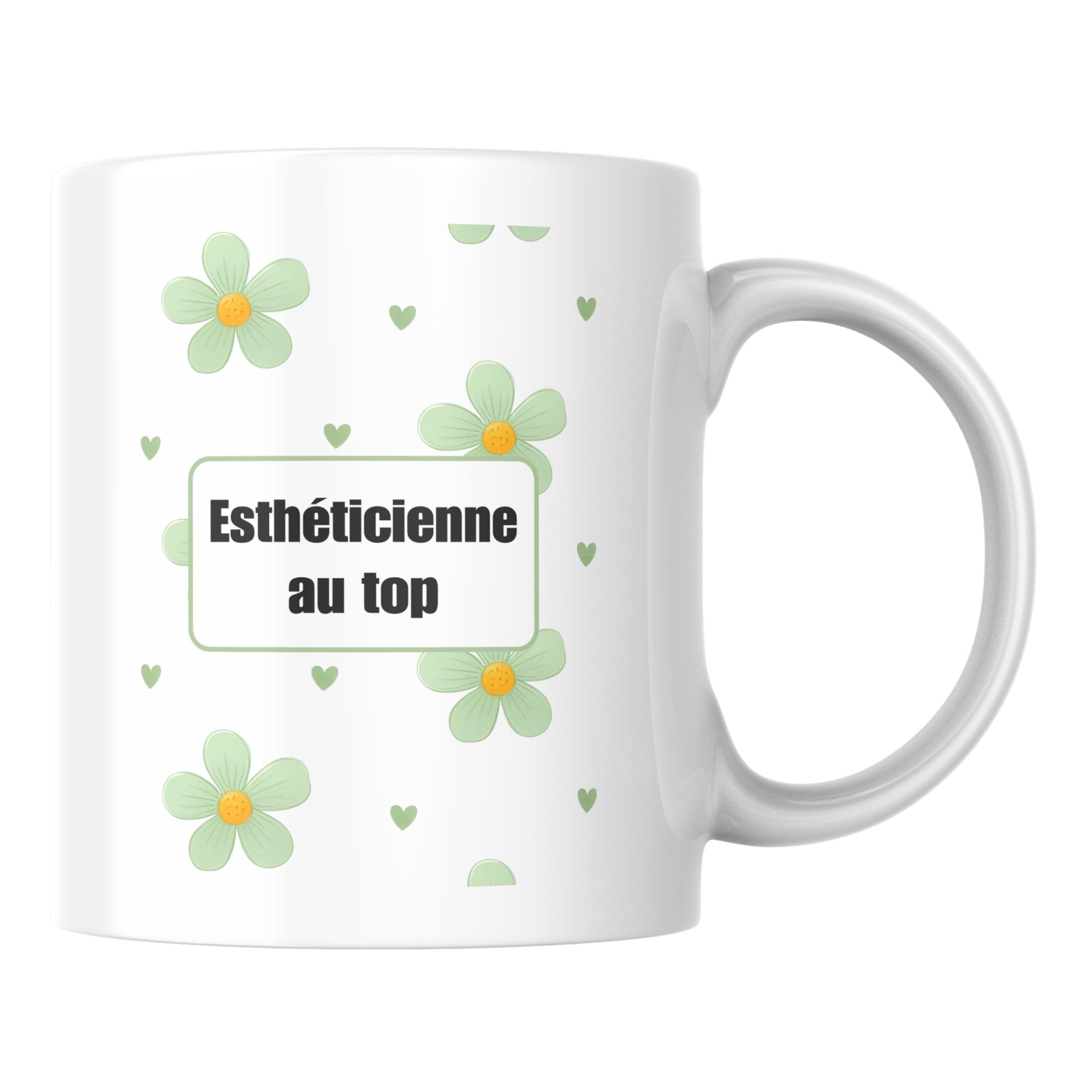 Mug fleuri Esthéticienne au top 1 Mug fleuri Esthéticienne au top