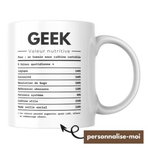 Mug Geek Valeur Nutritive