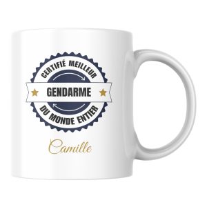 Mug certifié meilleur Gendarme du monde