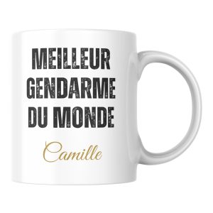 Mug personnalisé meilleur Gendarme du monde