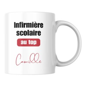 Mug Infirmière scolaire au top