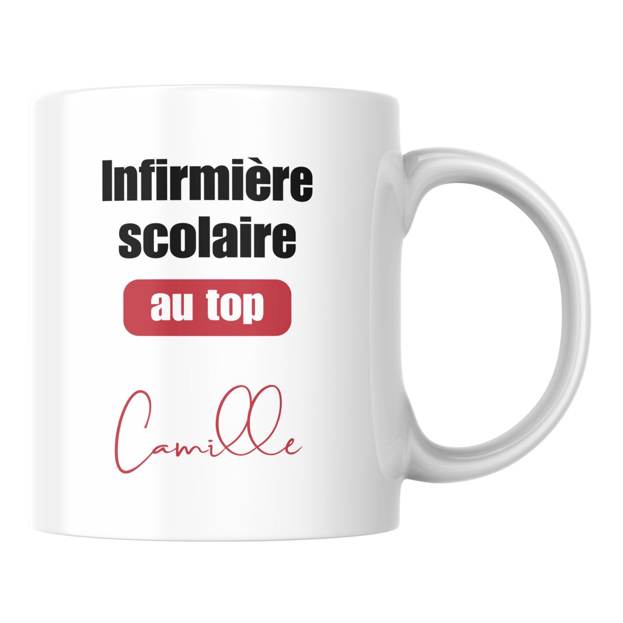 Mug Infirmière scolaire au top 1 Mug Infirmière scolaire au top