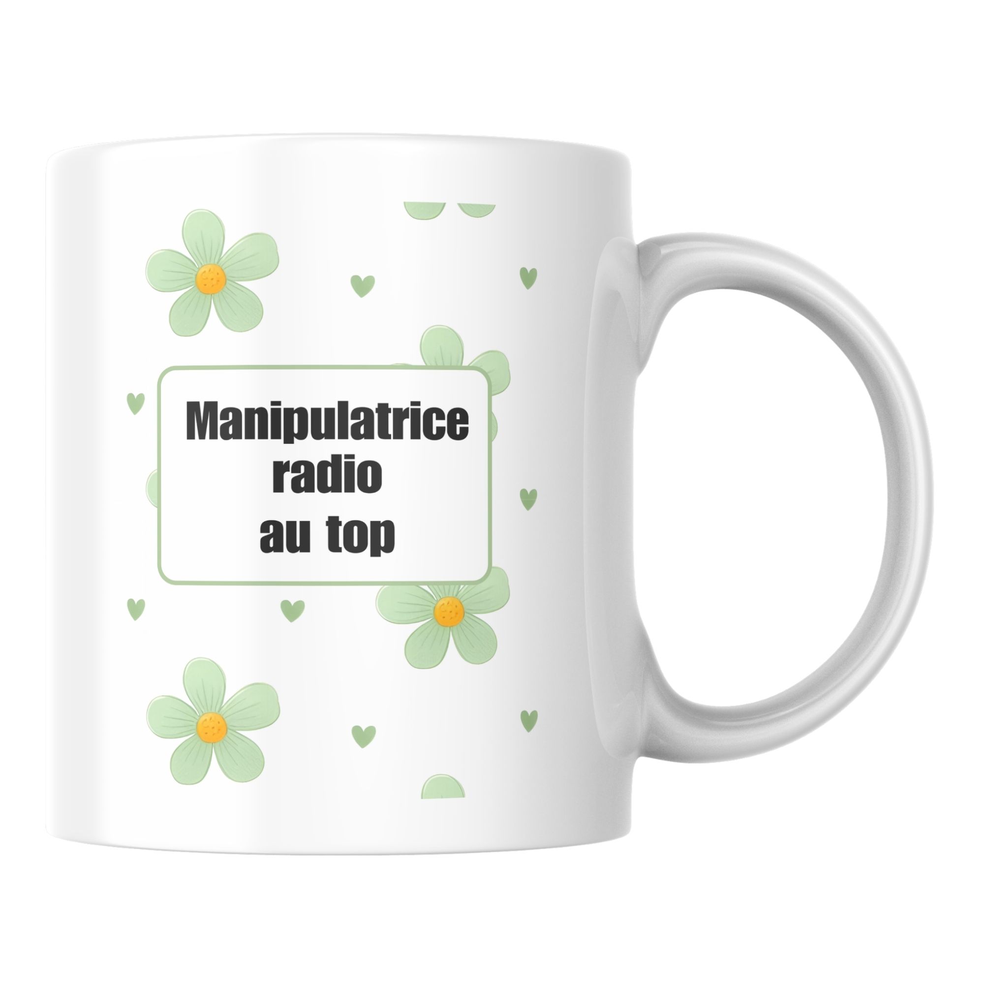 Mug fleuri Manipulatrice radio au top 1 Mug fleuri Manipulatrice radio au top