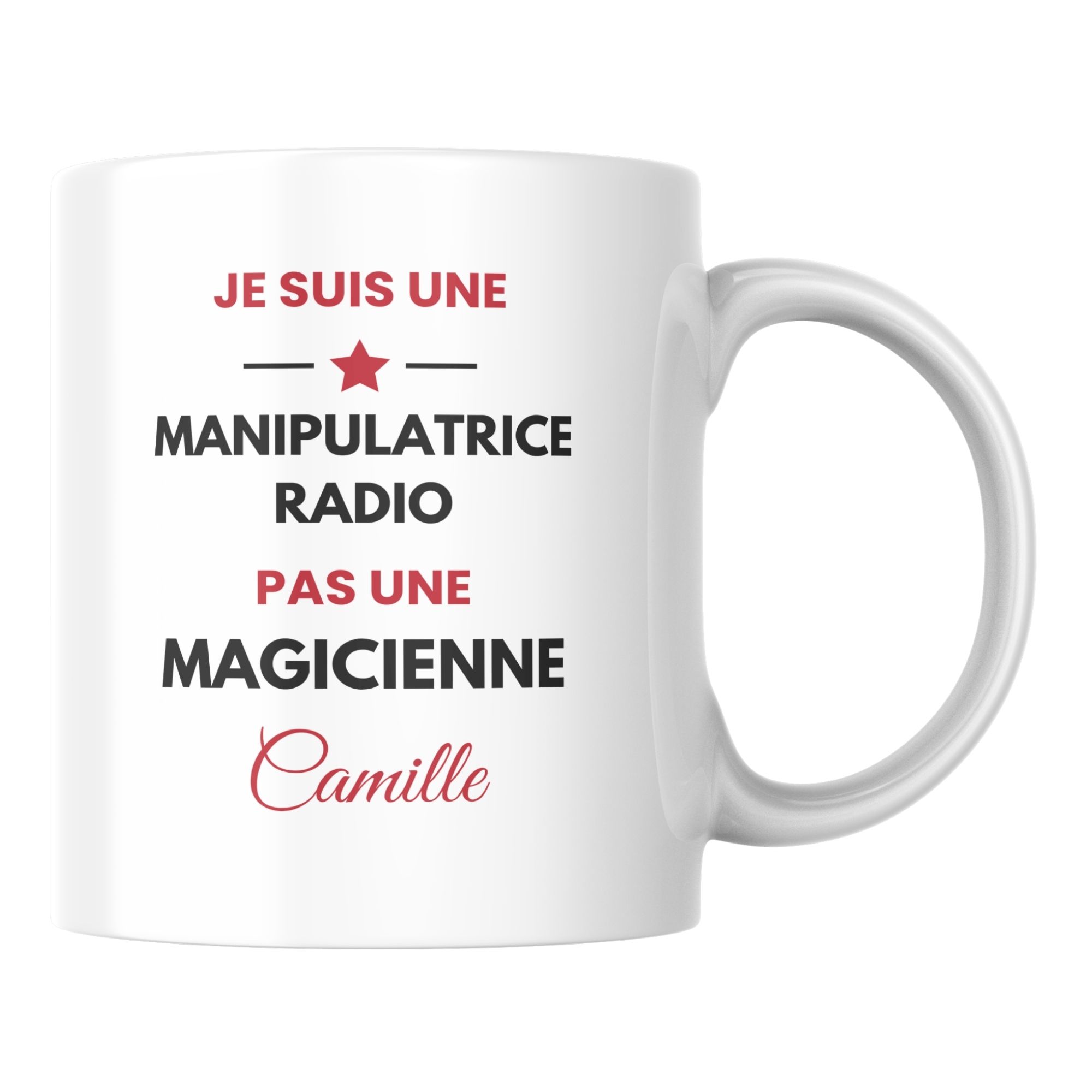 Mug Manipulatrice radio humour à personnaliser 1 Mug Manipulatrice radio humour à personnaliser