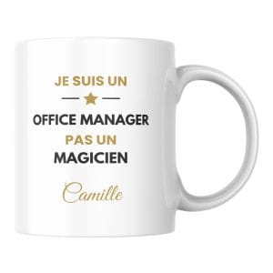 Mug Office manager humour à personnaliser