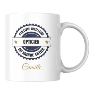 Mug certifié meilleur Opticien du monde