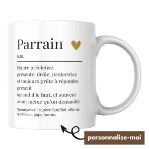 Mug Parrain définition à personnaliser