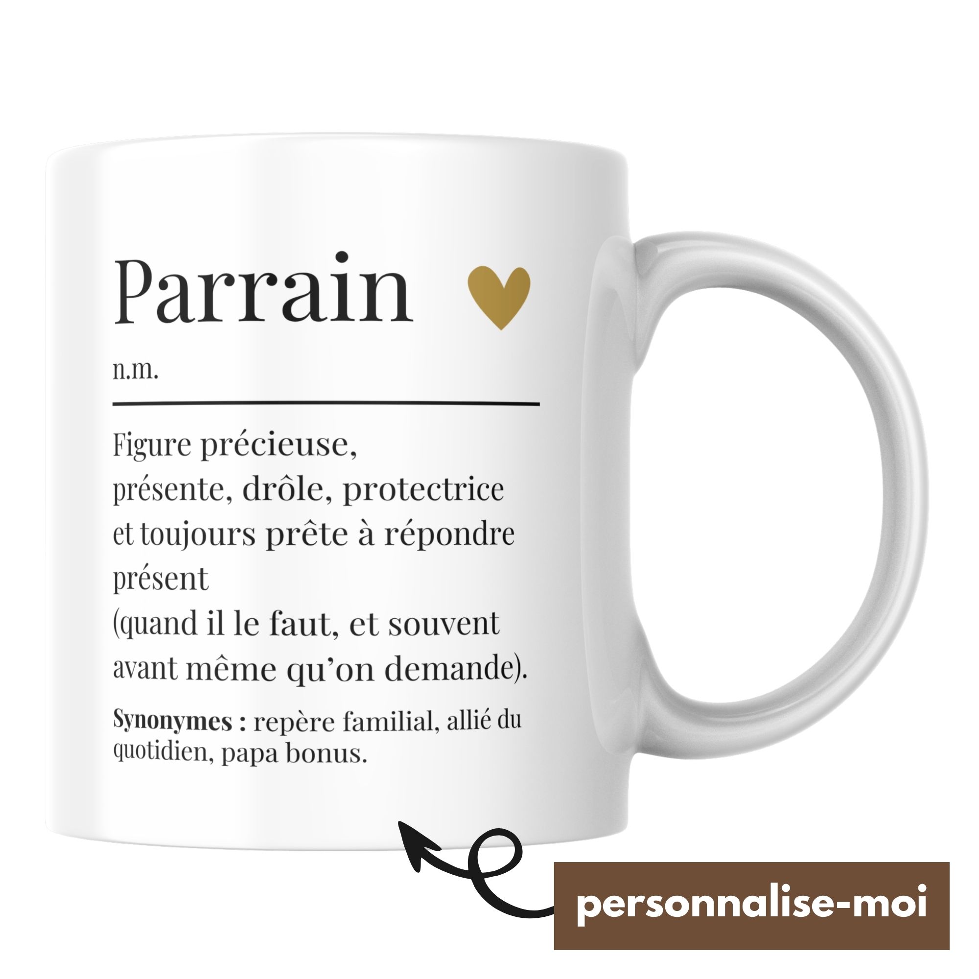 Mug Parrain définition à personnaliser 1 Mug Parrain définition à personnaliser