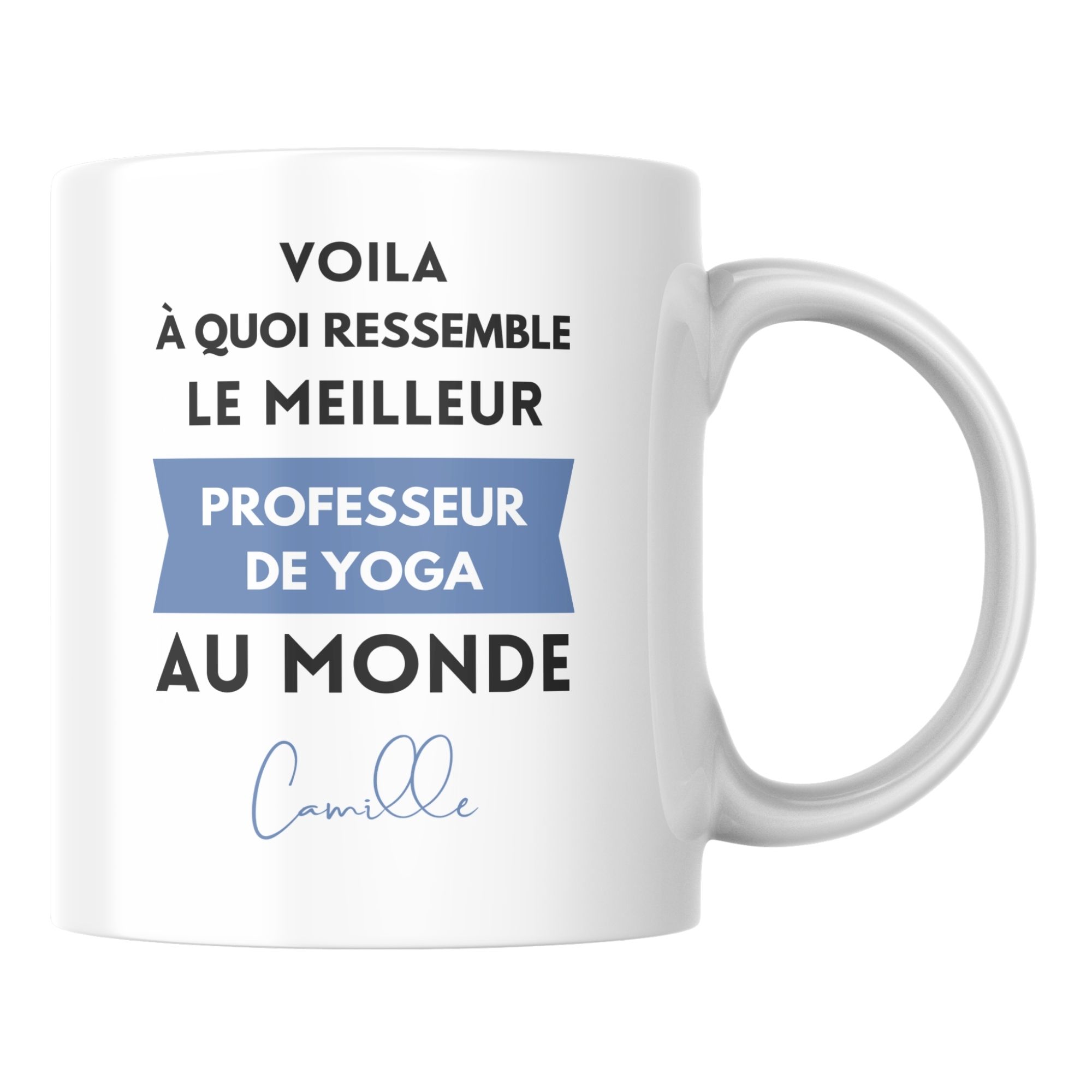 Mug personnalisé le meilleur Professeur de yoga au monde 1 Mug personnalisé le meilleur Professeur de yoga au monde