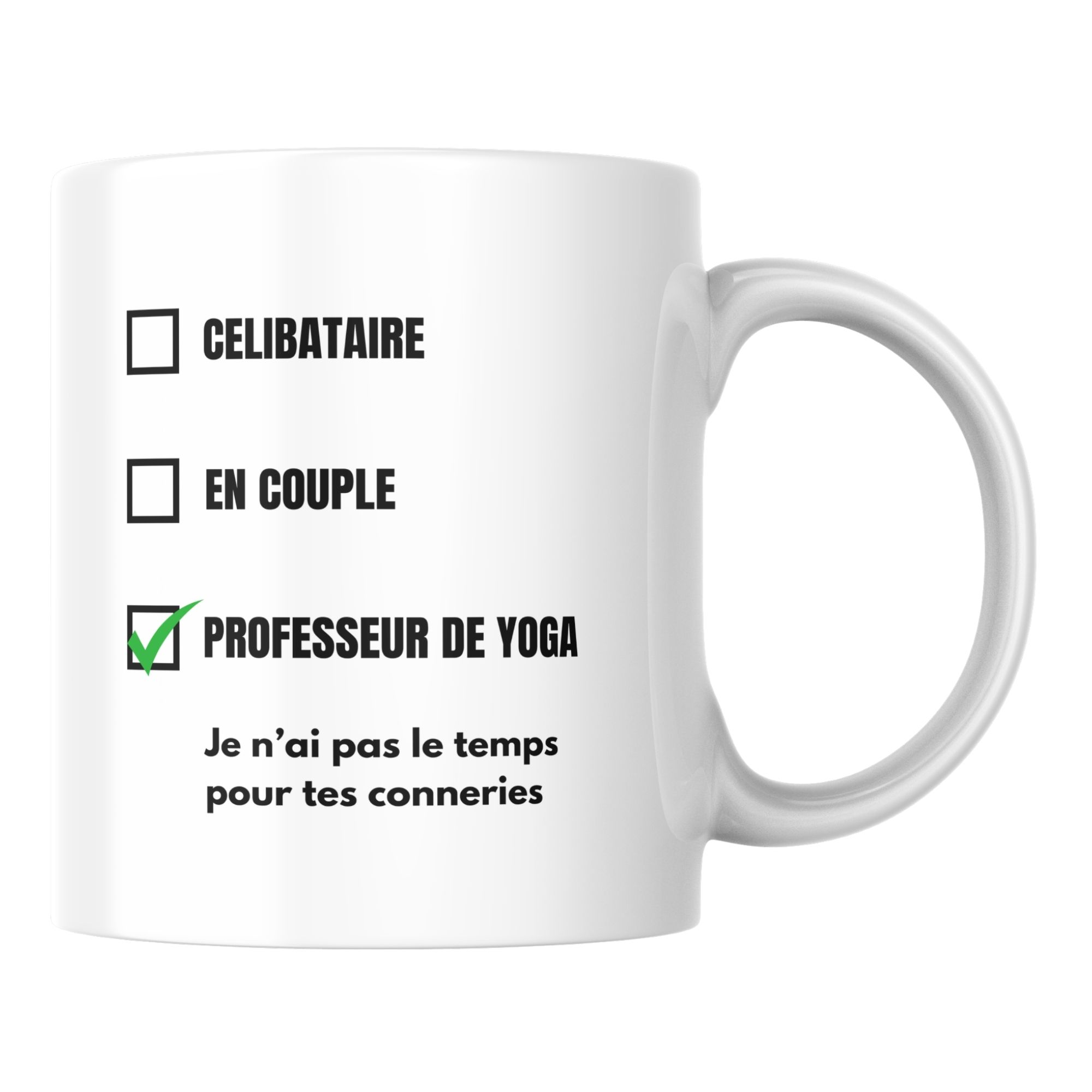 Mug humour Professeur de yoga 1 Mug humour Professeur de yoga