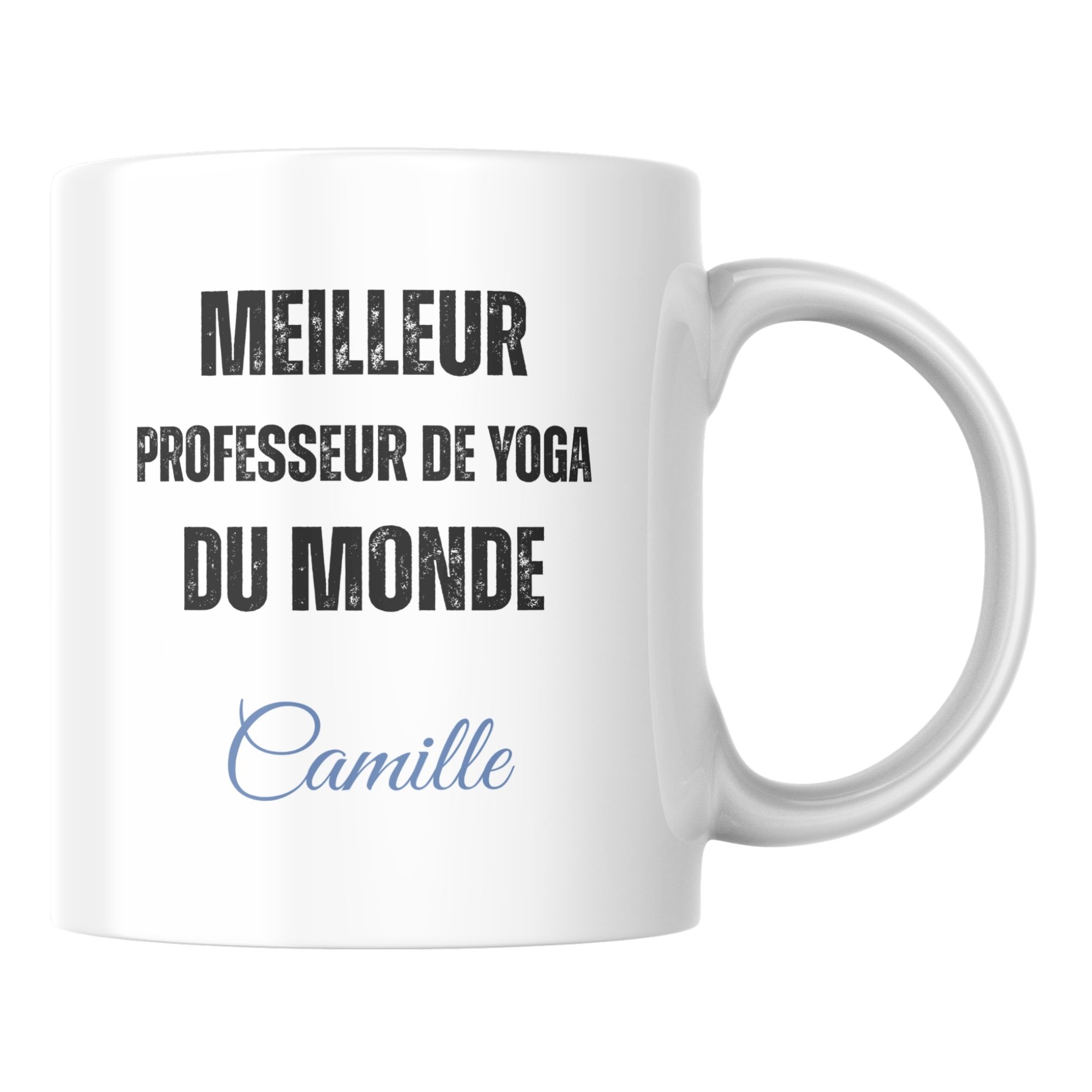 Mug personnalisé meilleur Professeur de yoga du monde 1 Mug personnalisé meilleur Professeur de yoga du monde