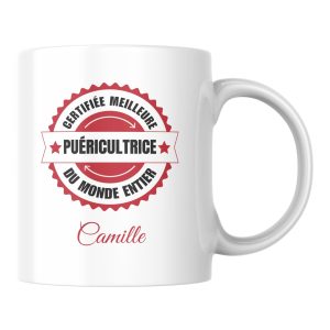 Mug certifié meilleur Puéricultrice du monde