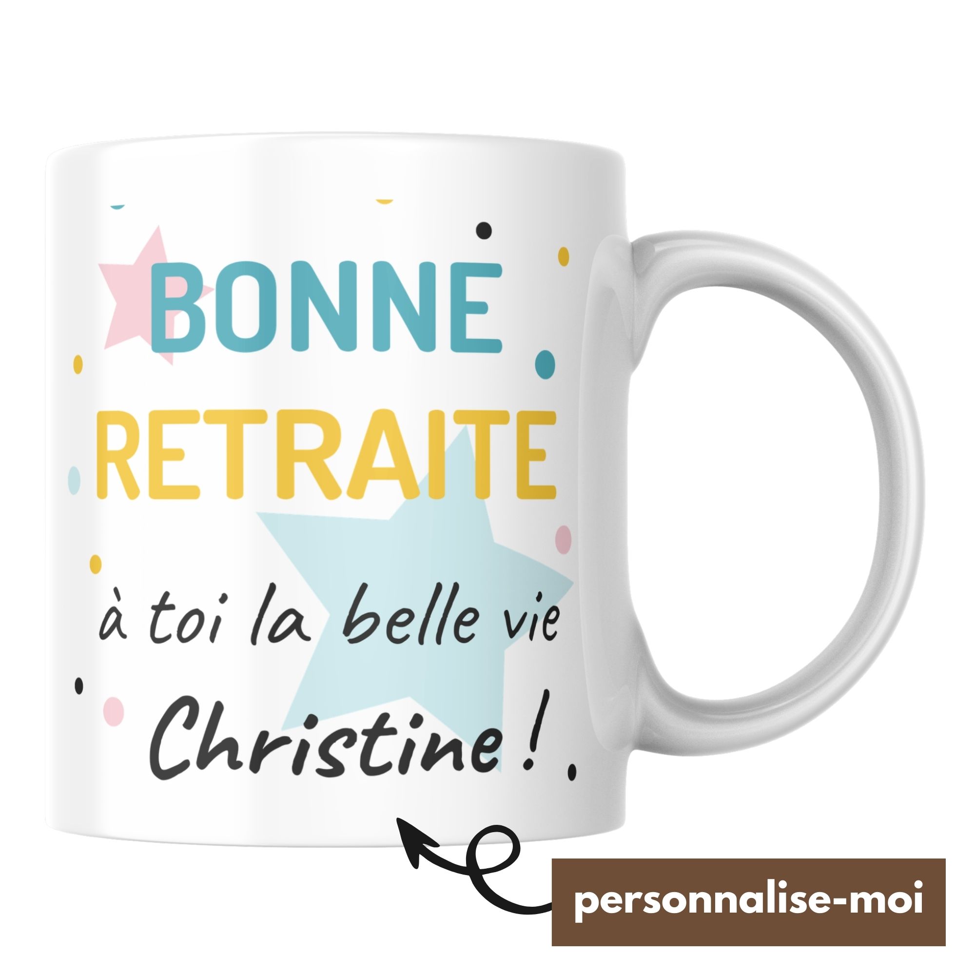 Mug Bonne Retraite Personnalisée 1 Mug Bonne Retraite Personnalisée