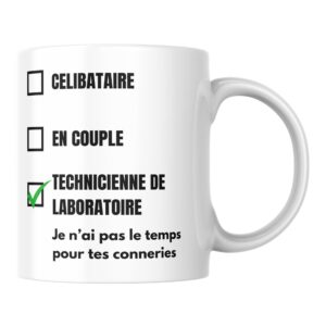 Mug humour Technicienne de laboratoire