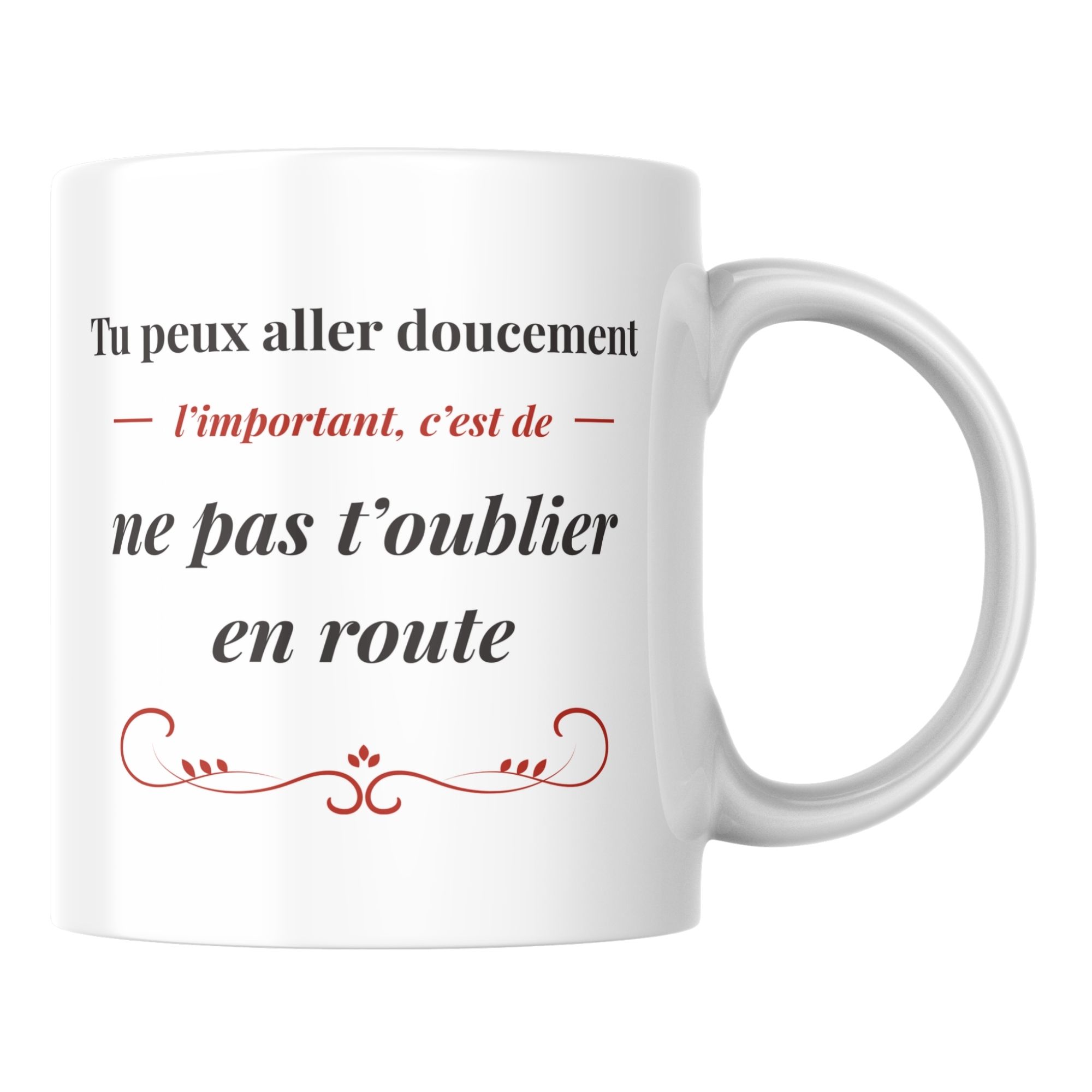 Mug douceur Ne pas t’oublier en route 1 Mug douceur Ne pas t’oublier en route
