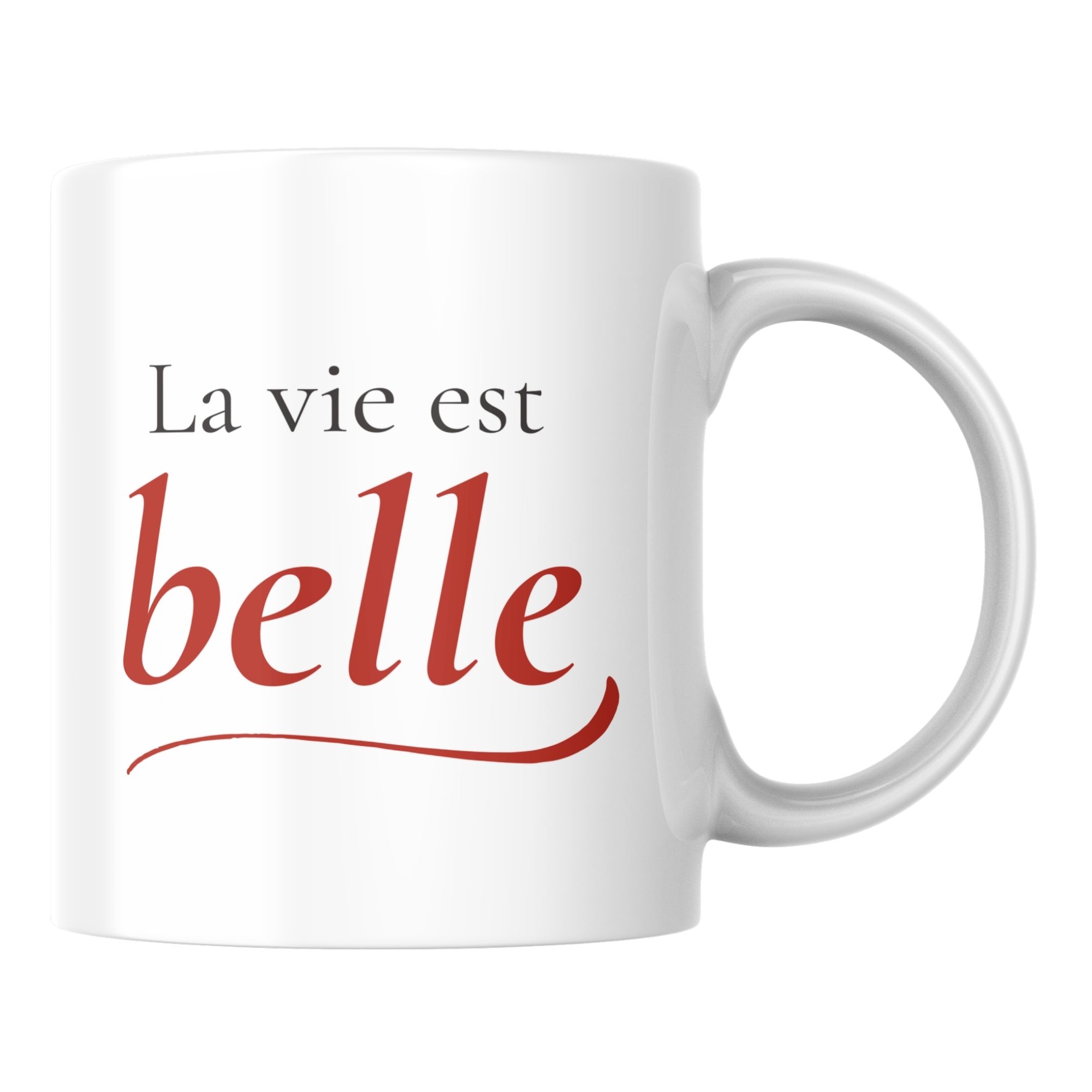 Mug citation positive La vie est belle 1 Mug citation positive La vie est belle