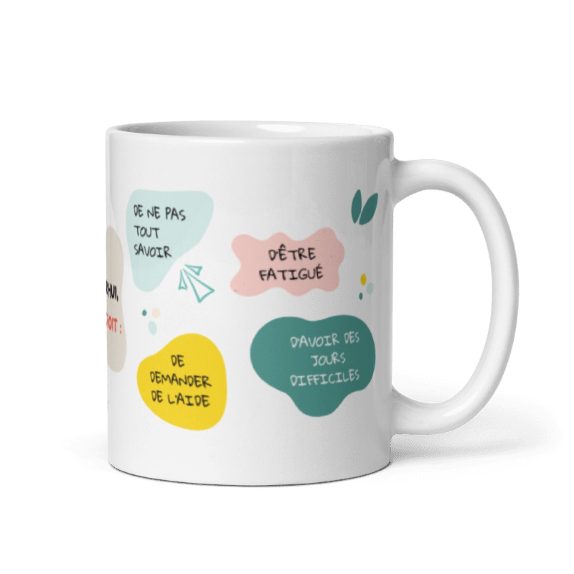 Mug affirmation positive Aujourd’hui j’ai le droit 2 Mug affirmation positive Aujourd’hui j’ai le droit – Image 2