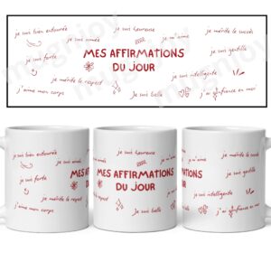 Mug affirmations positives du jour