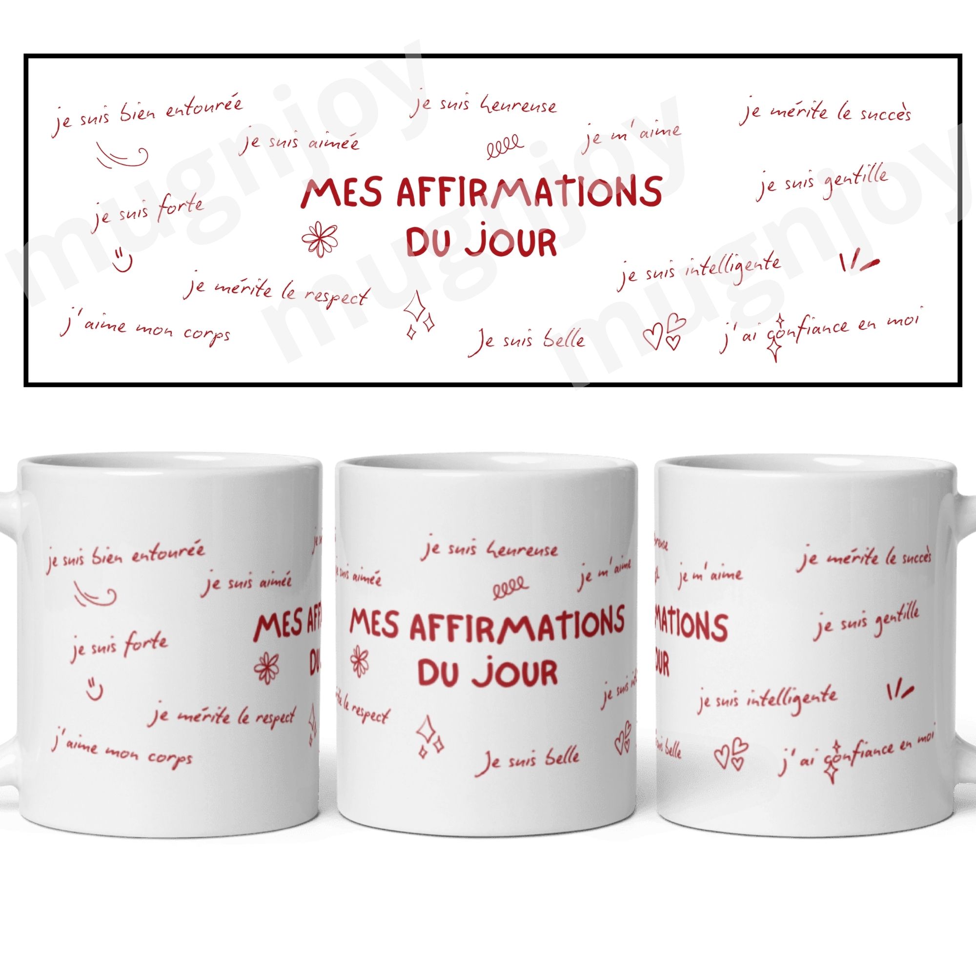 Mug affirmations positives du jour 1 Mug affirmations positives du jour