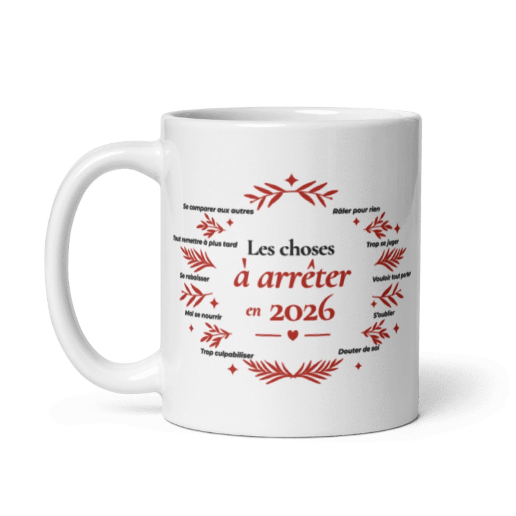 Mug développement personnel Les choses à arrêter et commencer en 2026 2 Mug développement personnel Les choses à arrêter et commencer en 2026 – Image 2