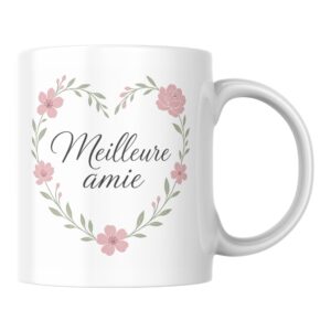 Mug Meilleure Amie Fleuri