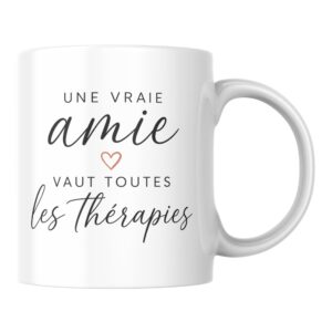 Mug Une Vraie Amie Vaut Toutes les Thérapies