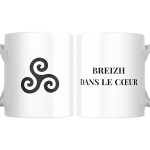 Mug Triskel Breizh dans le Cœur
