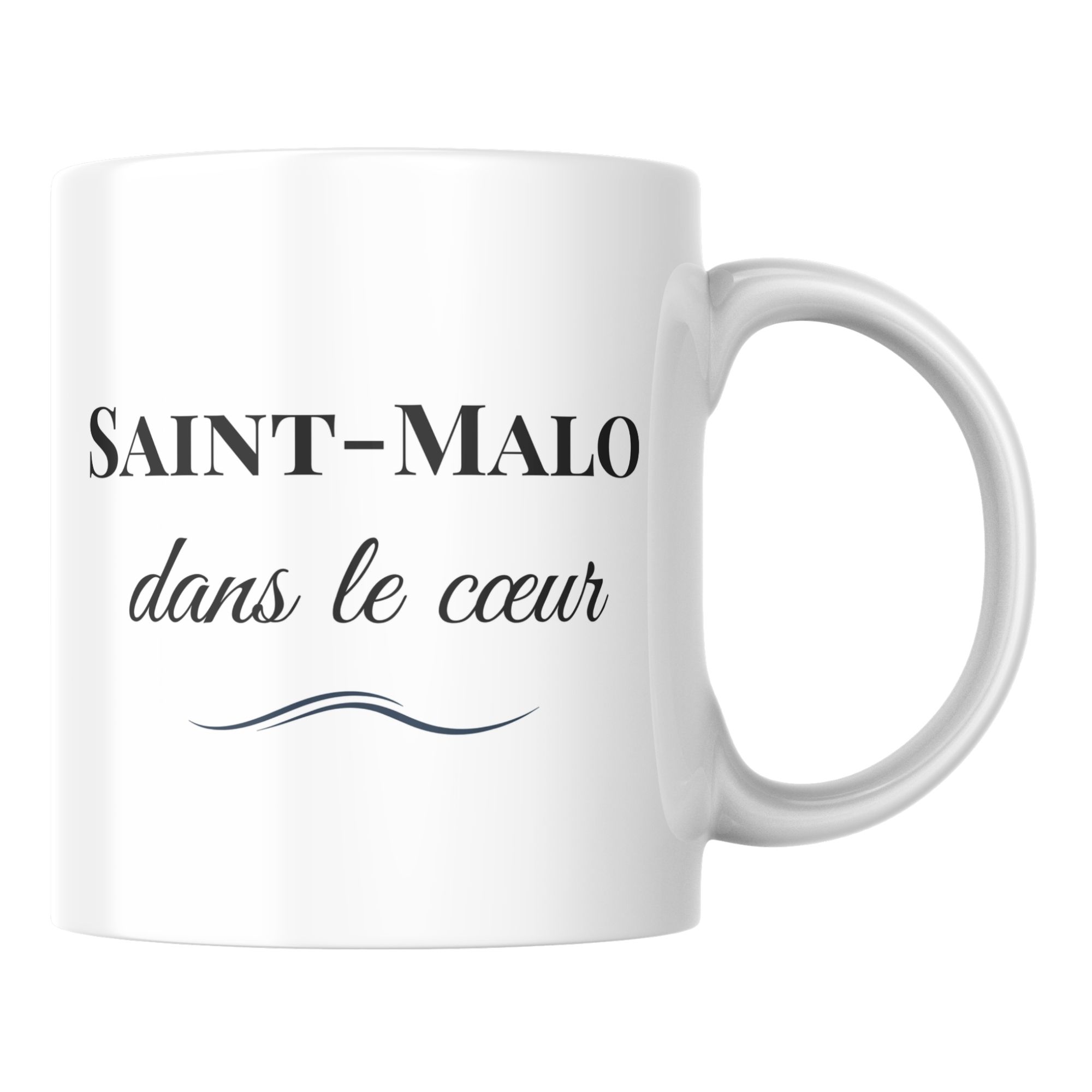Mug Saint-Malo dans le Cœur avec Drapeau Breton 2 Mug Saint-Malo dans le Cœur avec Drapeau Breton – Image 2