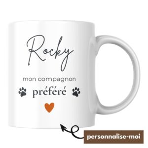 Mug Chien Personnalisé Mon Compagnon Préféré