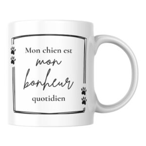 Mug Mon Chien est mon Bonheur Quotidien