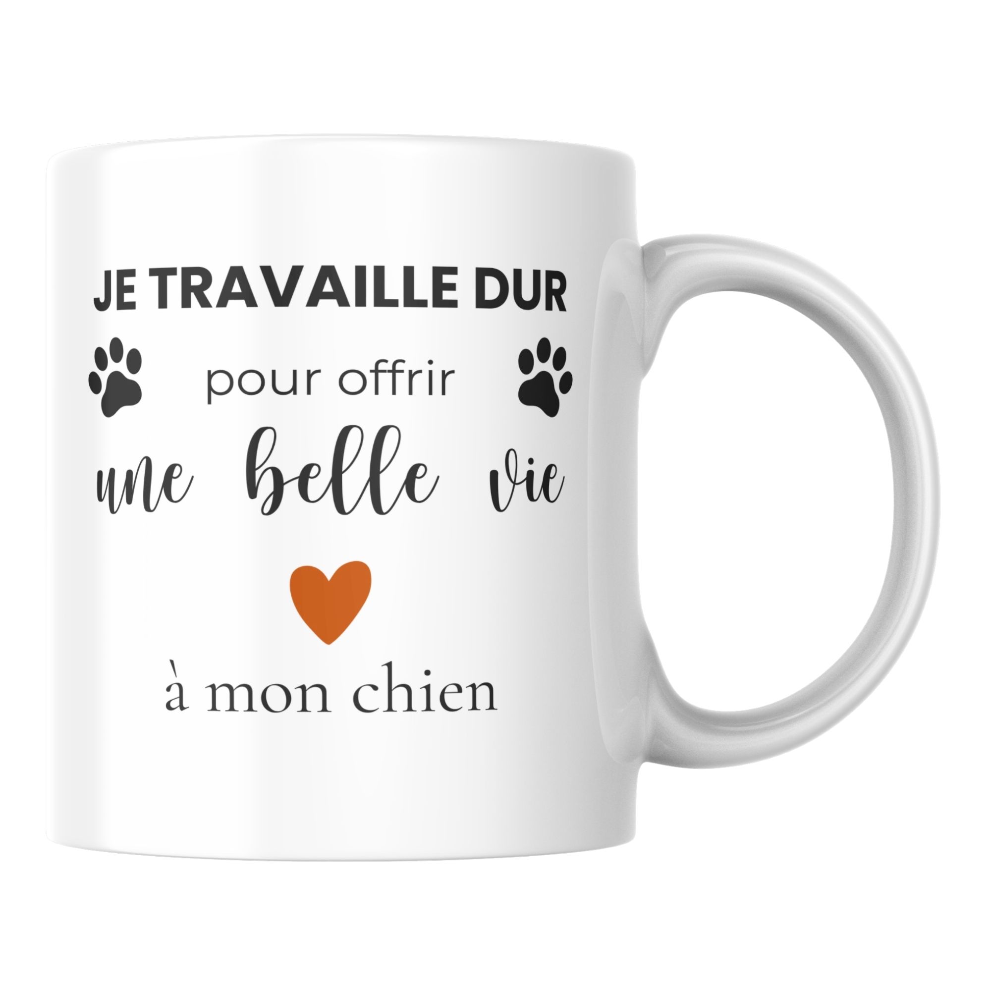 Mug Offrir une Belle Vie à mon Chien 1 Mug Offrir une Belle Vie à mon Chien