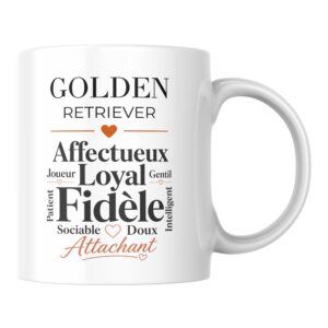 Mug Golden Retriever Affectueux Loyal et Fidèle