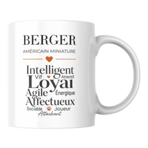 Mug Berger Américain Miniature Intelligent et Loyal