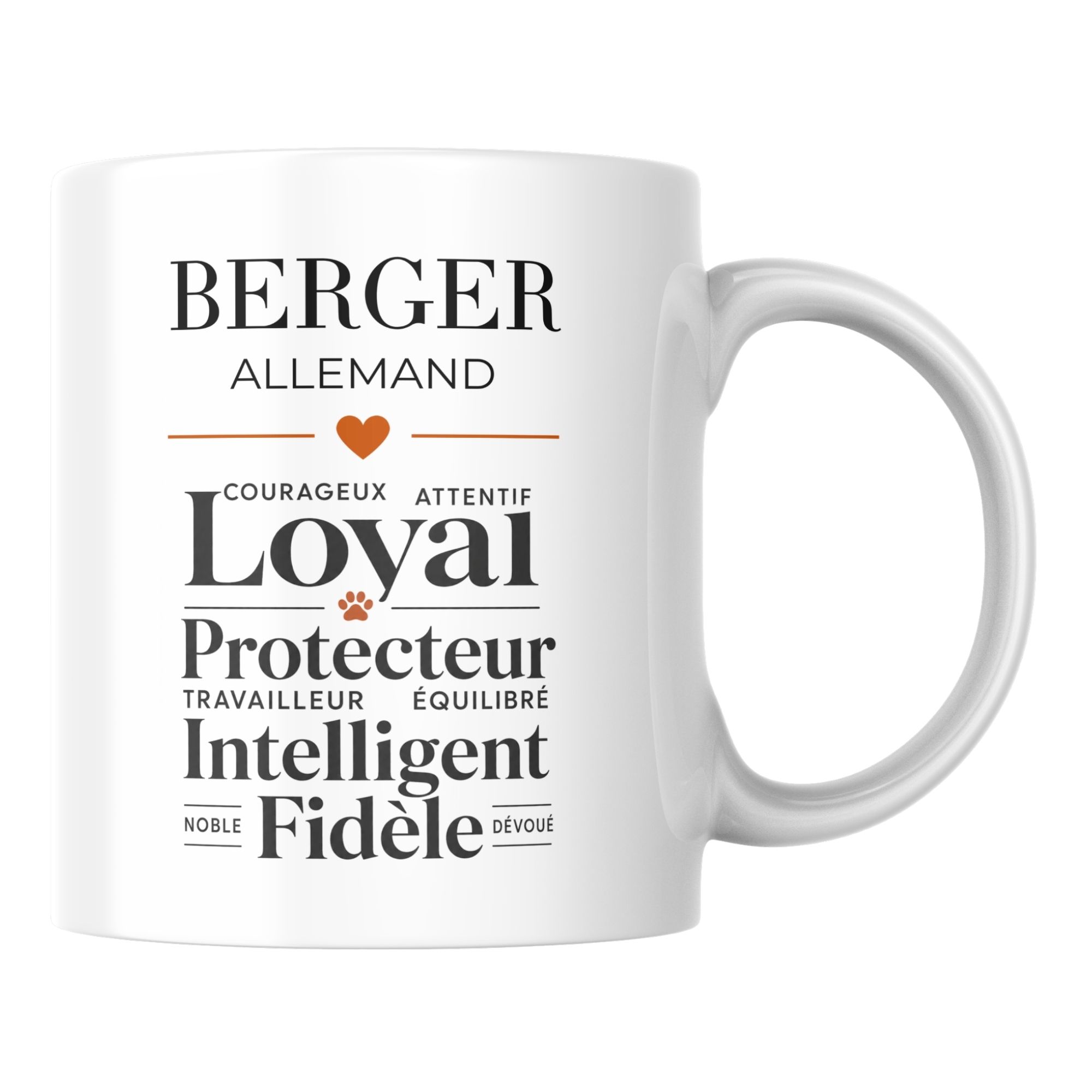 Mug Berger Allemand Loyal Protecteur et Intelligent 1 Mug Berger Allemand Loyal Protecteur et Intelligent