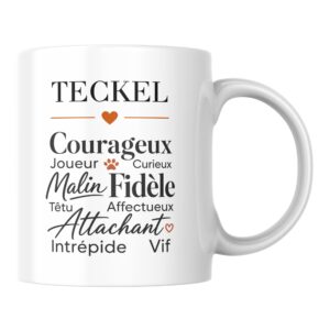 Mug Teckel Courageux Malin Fidèle et Attachant
