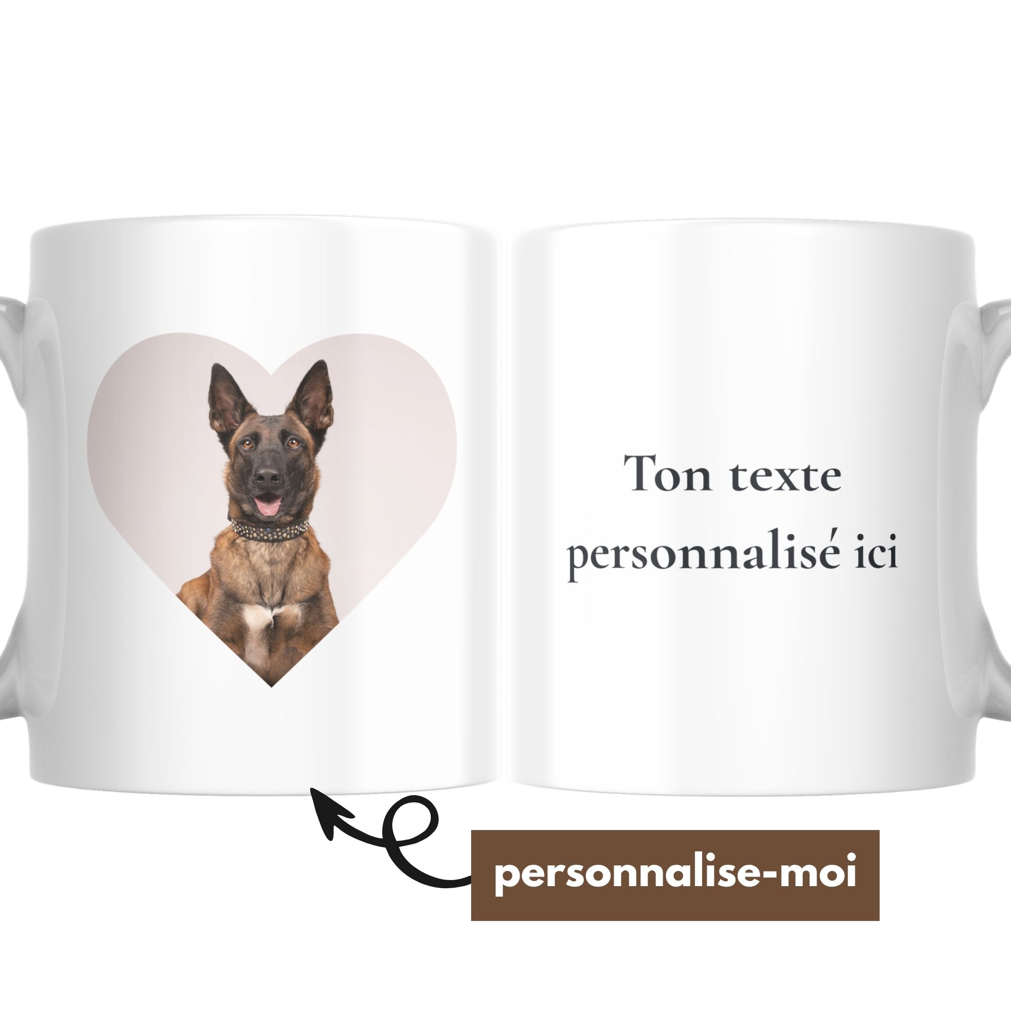 Mug Chien Personnalisé avec Photo et Texte 1 Mug Chien Personnalisé avec Photo et Texte